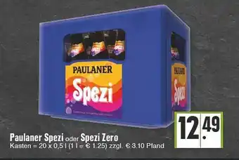 E-Center Paulaner spezi oder spezi zero Angebot