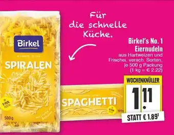 E-Center Birkel's no. 1 eiernudeln Angebot