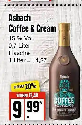 Edeka Asbach coffee & cream Angebot