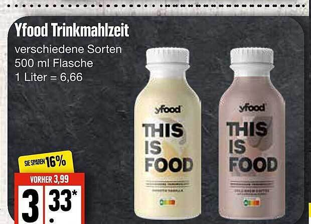 Yfood Trinkmahlzeit Angebot Bei Edeka