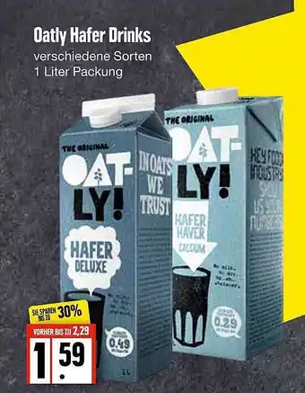 Edeka Oatly hafer drinks Angebot