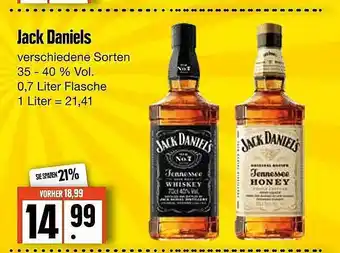 Edeka Jack daniel's verschiedene sorten Angebot