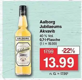 Famila Nord West Aalborg jubilaeums akvavit Angebot