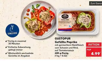 Kaufland Gustopur gefüllte paprika Angebot