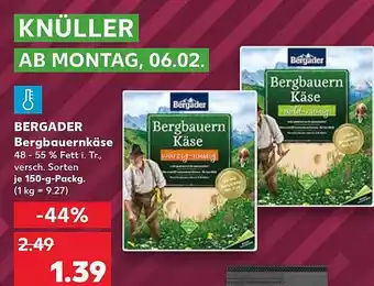 Kaufland Bergader bergbauernkäse Angebot