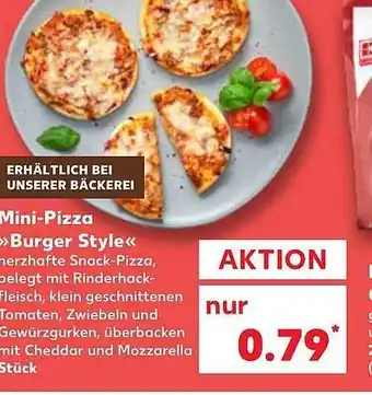 Kaufland Mini-pizza „burger style“ Angebot