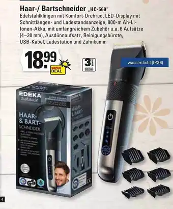 Marktkauf Edeka zuhause haar- oder bartschneider „hc-569“ Angebot