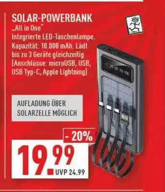 Marktkauf Solar-powerbank „all in one“ Angebot