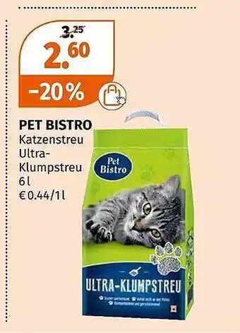 Müller Pet bistro katzenstreu-ultra-klumpstreu Angebot