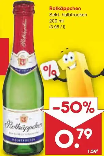 Netto Marken-Discount Rotkäppchen Sekt 200 ml Angebot