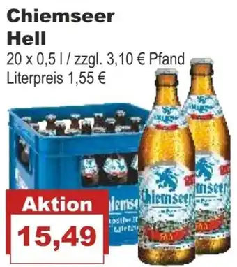 Bilgro Chiemseer Hell 20x0,5 L Angebot