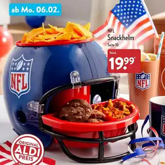 Aldi Nord NFL Snackhelm Angebot