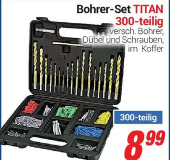 CENTERSHOP Bohrer Set Titan 300-teilig Angebot