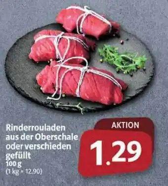 Markant Markt Rinderrouladen aus der oberschale oder verschiedene gefüllt Angebot