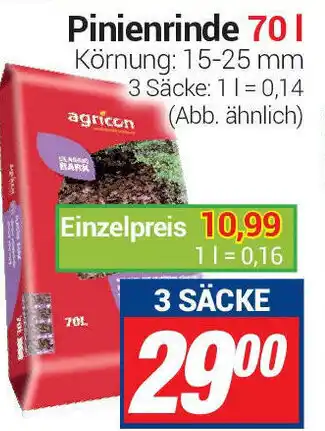 CENTERSHOP Pinienrinde 70 l Angebot