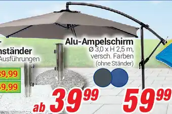 CENTERSHOP Alu-Ampelschirm Angebot