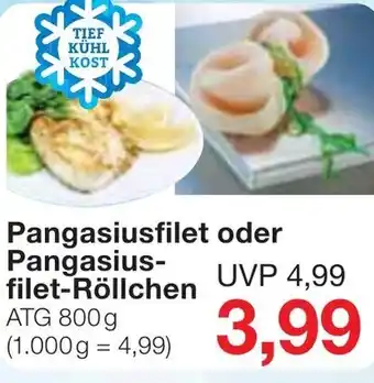 Jawoll Pangasiusfilet oder Pangasiusfilet Röllchen 800g Angebot