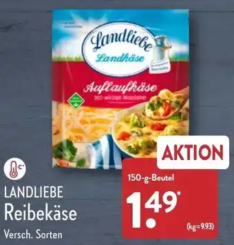 Aldi Nord Landliebe Reibekäse 150 g Beutel Angebot