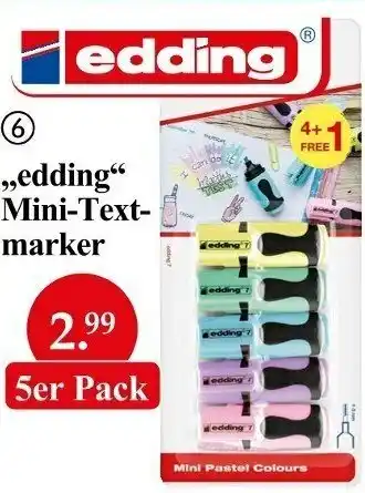 Woolworth ,,Edding" Mini-Textmarker Angebot