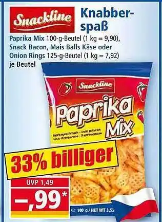 Norma Snackline knabberspaß Angebot