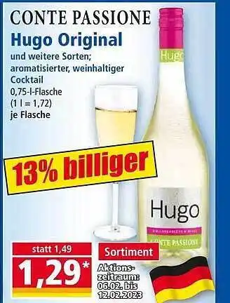 Norma Conte passione hugo original Angebot