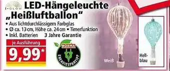 Norma I-glow led-händeleuchte „heißluftballon“ Angebot