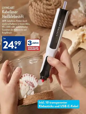 Aldi Nord Living Art Kabelloser Heißklebestift Angebot