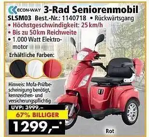 Norma24 Econ-way 3-rad seniorenmobil slsm03 Angebot