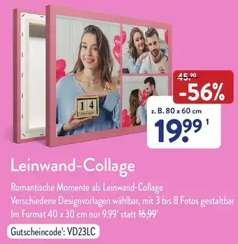 Aldi Nord Leinwand Collage Angebot