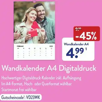 Aldi Nord Wandkalender A4 Digitaldruck Angebot