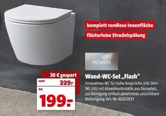 Hagebau Wellwater Wand WC Set Flash Angebot