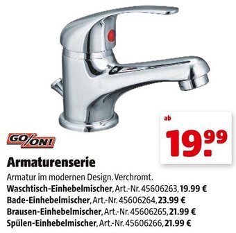 Hagebau Go/On Armaturenserie Angebot