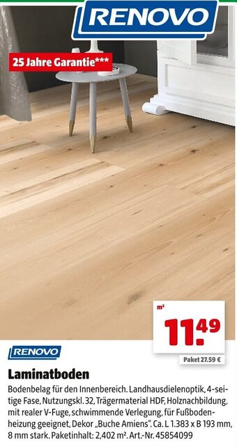 Hagebau Renovo Laminatboden Angebot