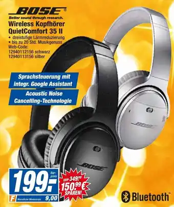 HEM Expert Bose Wireless Kopfhörer QuietComfort 35 ll Angebot