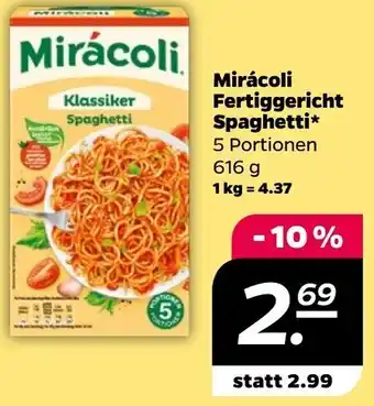 NETTO Mirácoli Fertiggericht Spaghetti 616 g Angebot