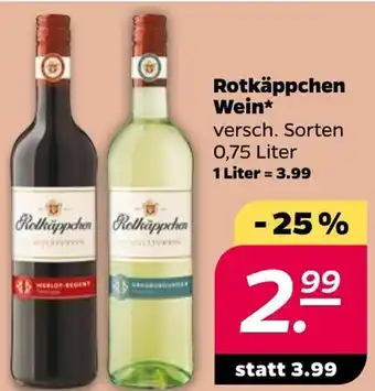 NETTO Rotkäppchen Wein 0,75 Liter Angebot