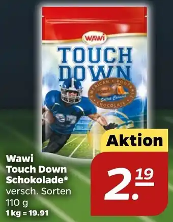 NETTO Wawi Touch Down Schokolade 110 g Angebot