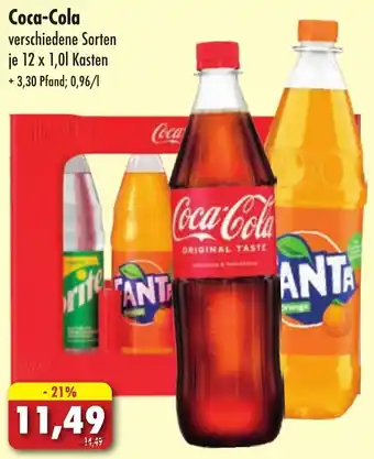 Lösch Depot Coca-Cola 12x1,0 L Kasten Angebot