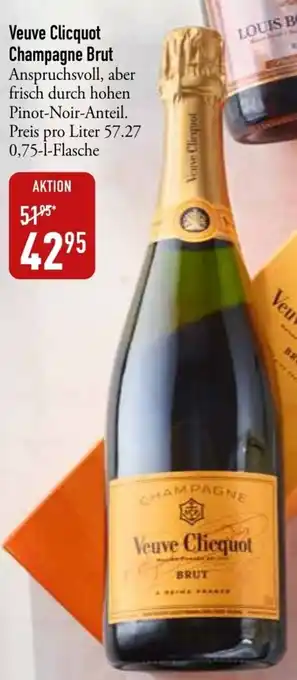 Galeria Markthalle Veuve Clicquot Champagne Brut 750ml Angebot