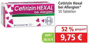 farma-plus Apotheken Cetirizin Hexal bei Allergien 50 Tabletten Angebot