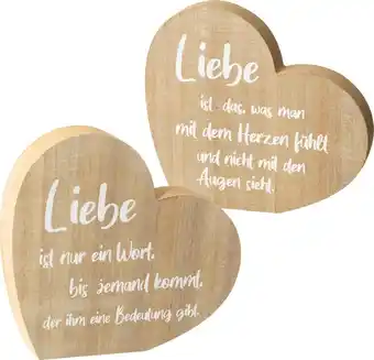 dm drogerie Dekorieren & einrichten holzaufsteller herz mit spruch Angebot