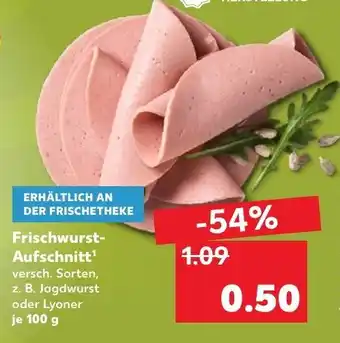 Kaufland Frischwurst Aufschnitt 100g Angebot