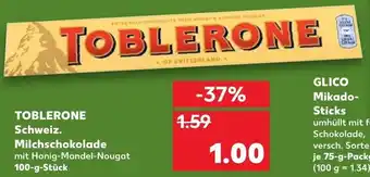 Kaufland Toblerone Schweiz Milchschokolade 100g Angebot