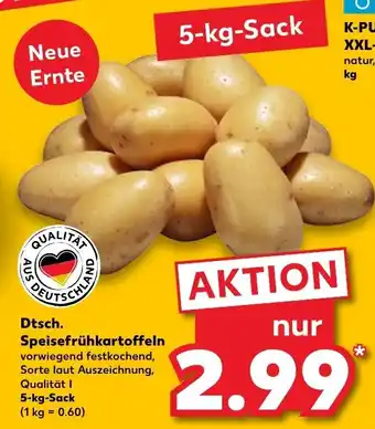 Kaufland Dtsch. Speisefrühkartoffeln 5kg Sack Angebot