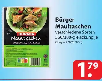 Famila Nord Ost Burger Maultaschen 360/300g Angebot