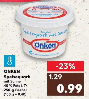 Kaufland Onken Speisequark 250g Becher Angebot