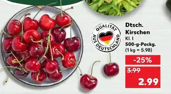 Kaufland Dtsch. Kirschen 500g Angebot