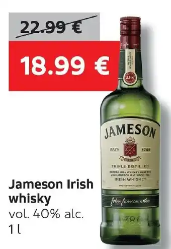 VELTA Free Shop Jameson Irish Whiskey 1 L Angebot