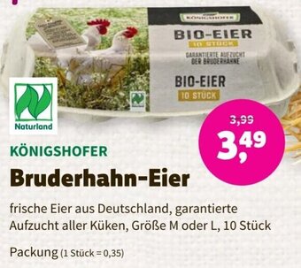 Denns BioMarkt Königshofer Bruderhahn Eier Angebot