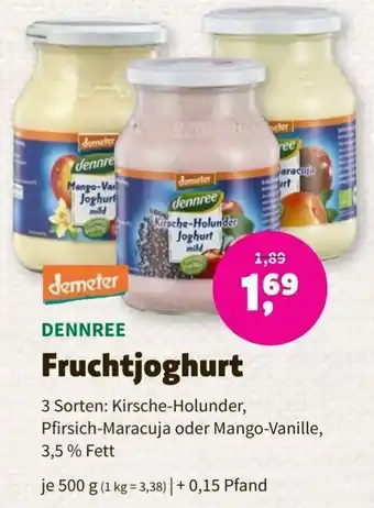 Denns BioMarkt Demeter Dennree Fruchtjoghurt 500 g Angebot